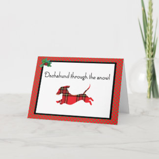Carte de voeux Dachshund