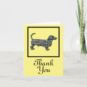 Carte de voeux Dachshund Daxie Dog Merci