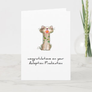 carte de voeux d'adoption