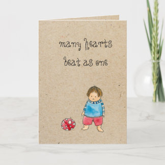 carte de voeux d'adoption