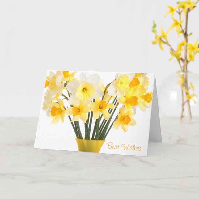 Carte de voeux Daffodils (Fleur jaune)