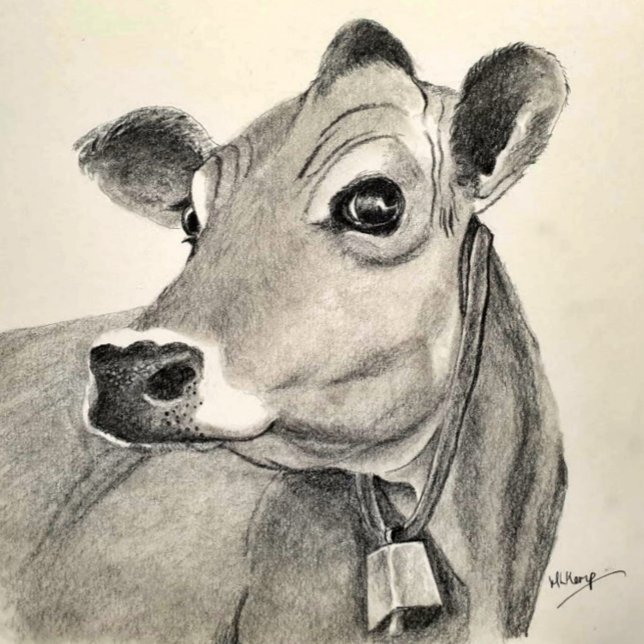 Carte de vœux Daisy Cow (Créateur téléchargé)