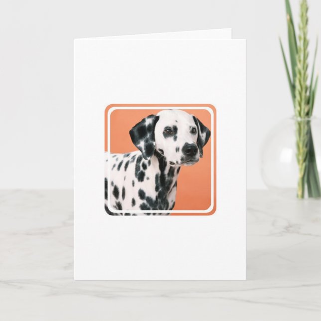 Carte de voeux dalmatienne de chiots (Devant)