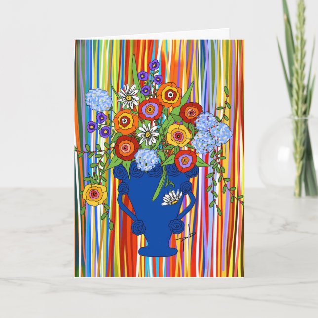 Carte de voeux d'amitié avec verset de la Bible. (Devant)