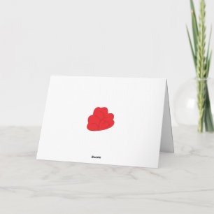 Carte de vœux d'amour Cœur romantique minimalist