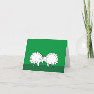 Carte de vœux d'amour de mouton