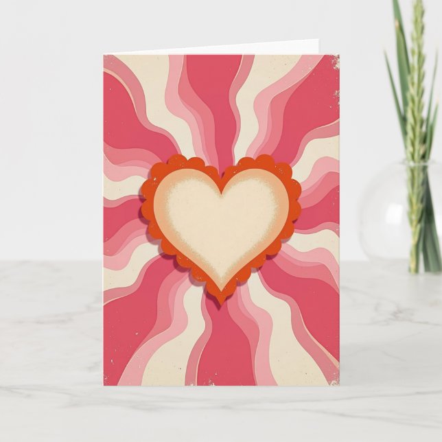 Carte de vœux d'amour Groovy (Devant)