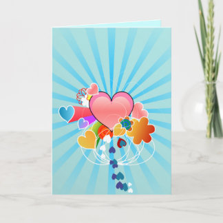 Carte de voeux d'amour longue distance