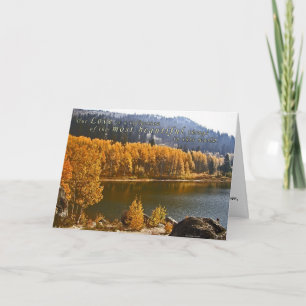 Carte de voeux d'amour personnalisable Lake Tahoe