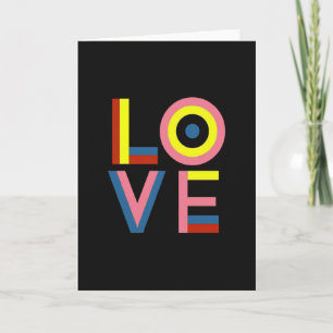 Carte de vœux d'amour simple