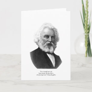 Carte de vœux d'amour "Trait Beau" de Longfellow
