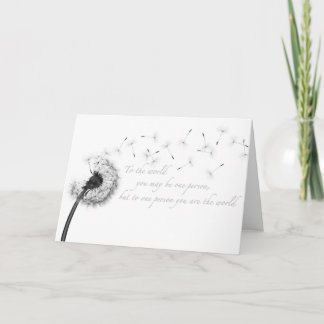 Carte de voeux Dandelion Inspiration