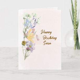 Carte de vœux d'anniversaire 