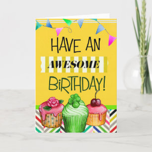 Carte de voeux d'anniversaire