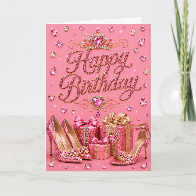 Carte de vœux d'anniversaire (Devant)