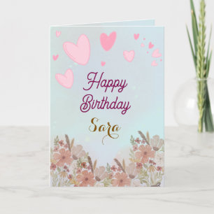 Carte de vœux d'anniversaire