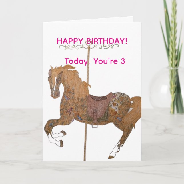 Carte de vœux d'anniversaire  (Devant)