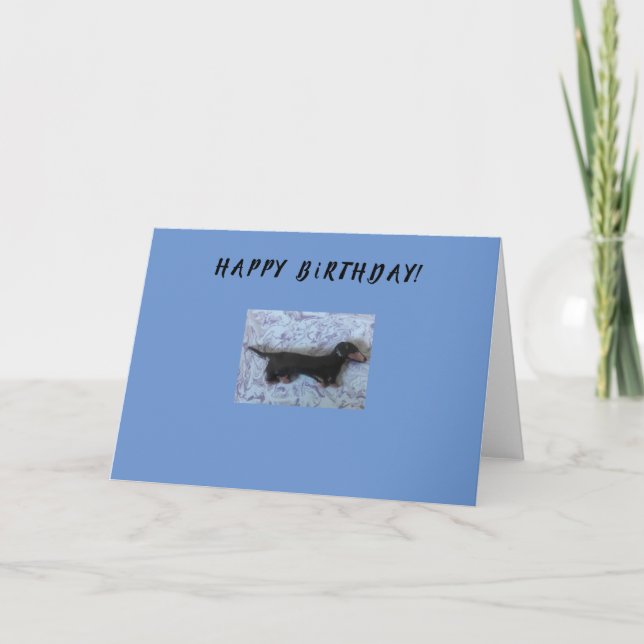 Carte de vœux d'anniversaire (Devant)