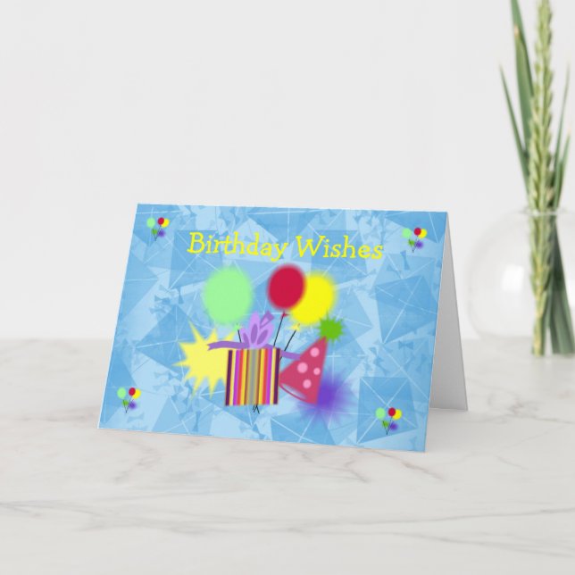 Carte de voeux d'anniversaire (Devant)