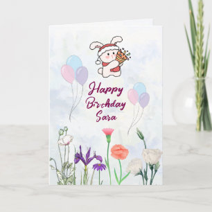 Carte de vœux d'anniversaire