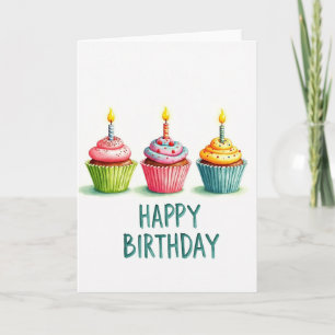 Carte de vœux d'anniversaire à la bougie