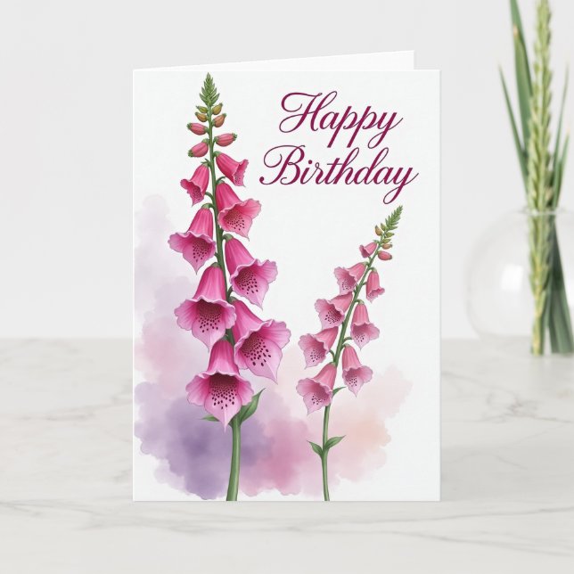 Carte de vœux d'anniversaire à pois (Devant)