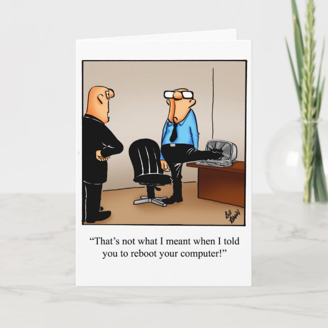 Carte de voeux d'anniversaire amusante (Devant)