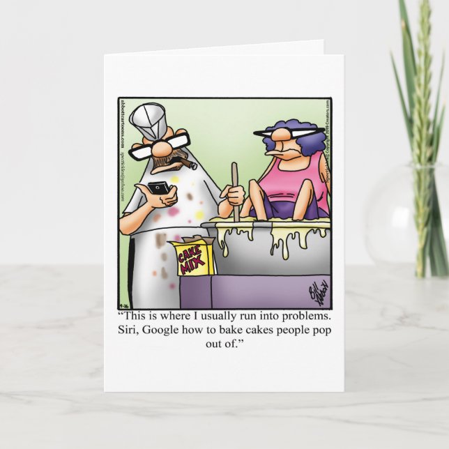Carte de voeux d'anniversaire amusante (Devant)