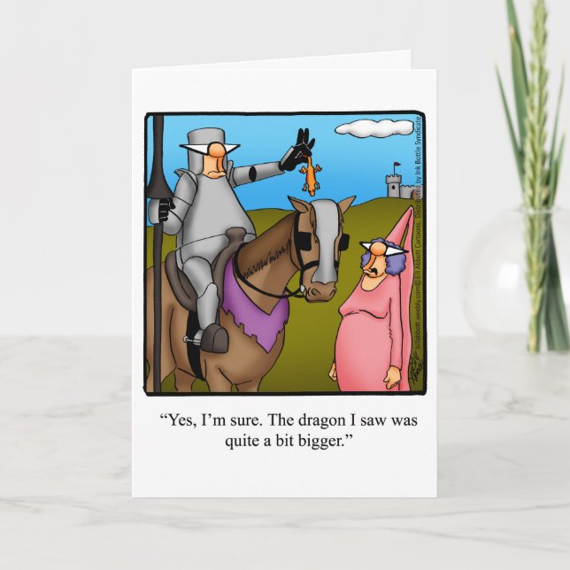 Carte de voeux d'anniversaire amusante (Devant)