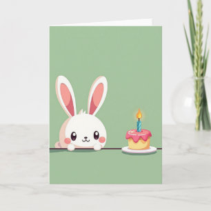 Carte de vœux d'anniversaire avec gâteau