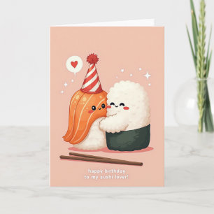 Carte de vœux d'anniversaire avec nourriture douce