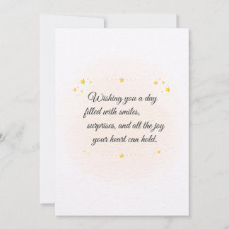 Carte de vœux d'anniversaire avec un chat mignon