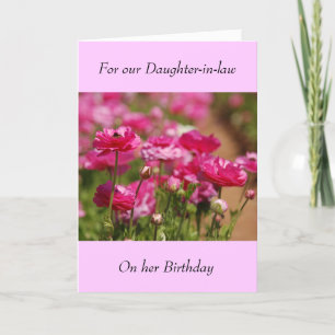 Carte de voeux d'anniversaire - Belle-fille