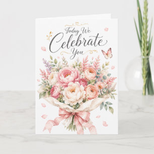 Carte de voeux d'anniversaire Bouquet Aujourd'hui