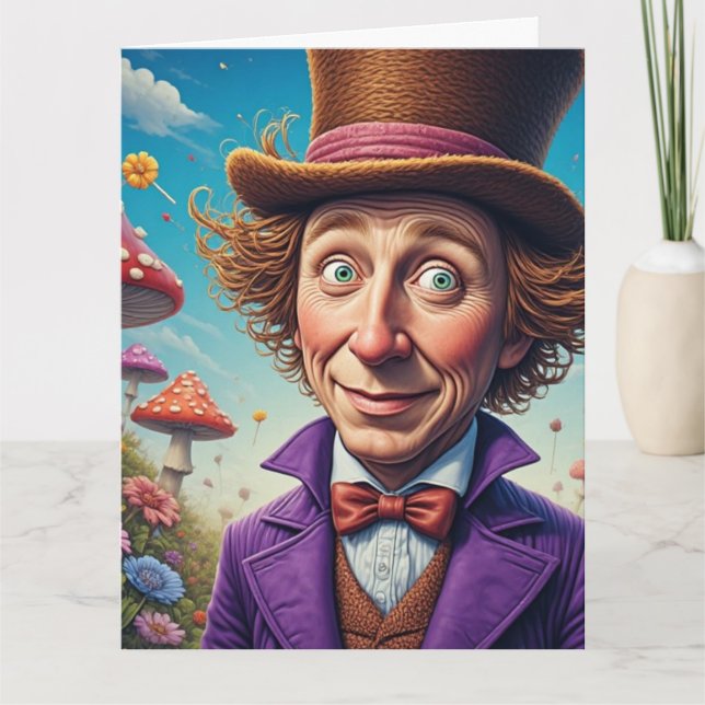 Carte de vœux d'anniversaire CANDY MAN Cosplay (Devant)