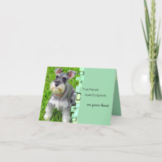 Carte de voeux d'anniversaire de chiot de
