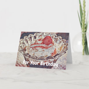 Carte de voeux d'anniversaire de dimanche doux