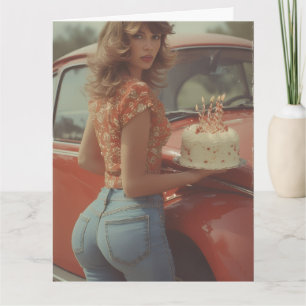 Carte de vœux d'anniversaire de fille jolie des an