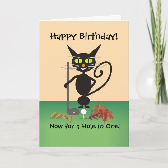 Carte De Voeux D Anniversaire De Golf Zazzle Fr