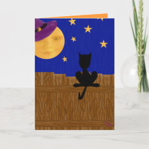Carte de voeux d'anniversaire de Halloween de la