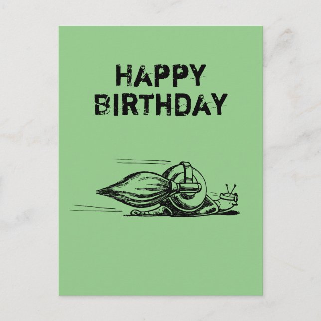 Carte de vœux d'anniversaire de la carte postale d (Devant)