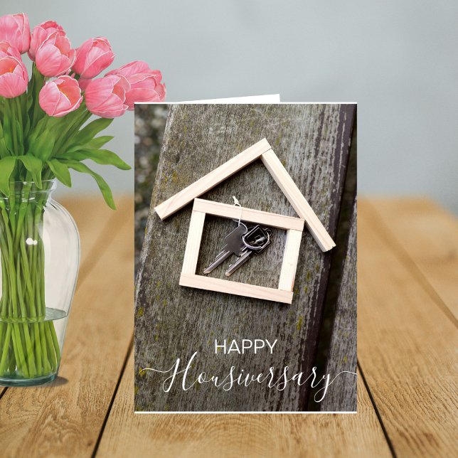 Carte de vœux d'anniversaire de maison (Créateur téléchargé)