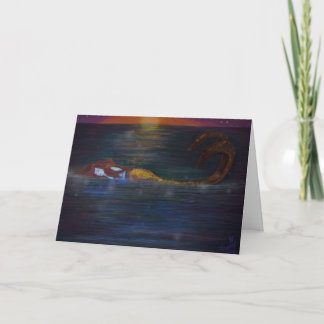 Carte de voeux d'anniversaire de Mermaid Dreams