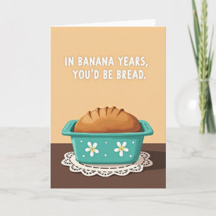 Carte de vœux d'anniversaire de pain