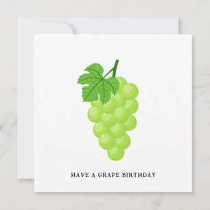 Carte de voeux d'anniversaire de raisins amusants