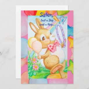 Carte de voeux d'anniversaire de soeur