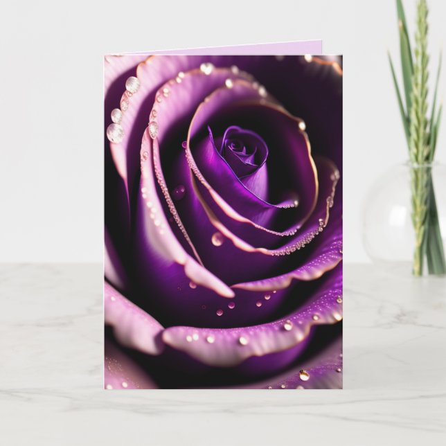Carte de vœux d'anniversaire de sœur ROSE (Devant)