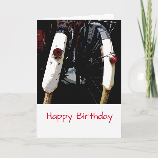 Carte de vœux d'anniversaire de vélos hollandais v (Devant)