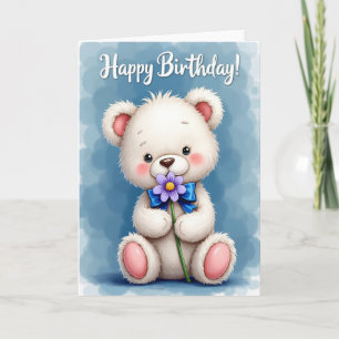 Carte de vœux d'anniversaire douce