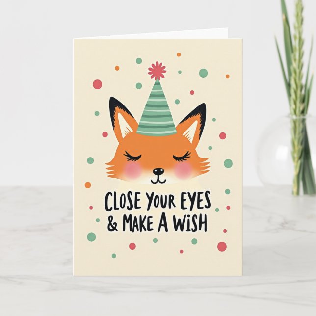 Carte de vœux d'anniversaire douce (Devant)